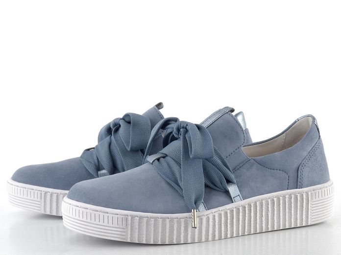 Gabor semišové prozouvací polobotky světle modré 83.333.10