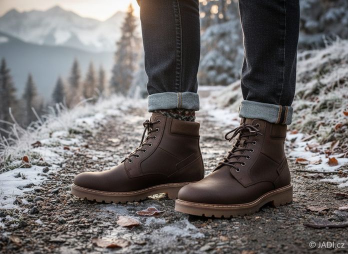 Pius Gabor pánský šněrovací kotník Mocca 1043.50.06