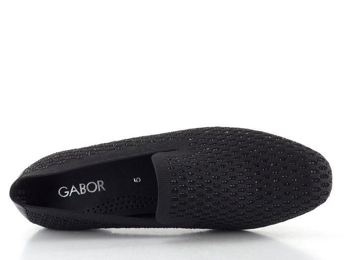 Gabor třpytivé mokasíny schwarz 85.216.47