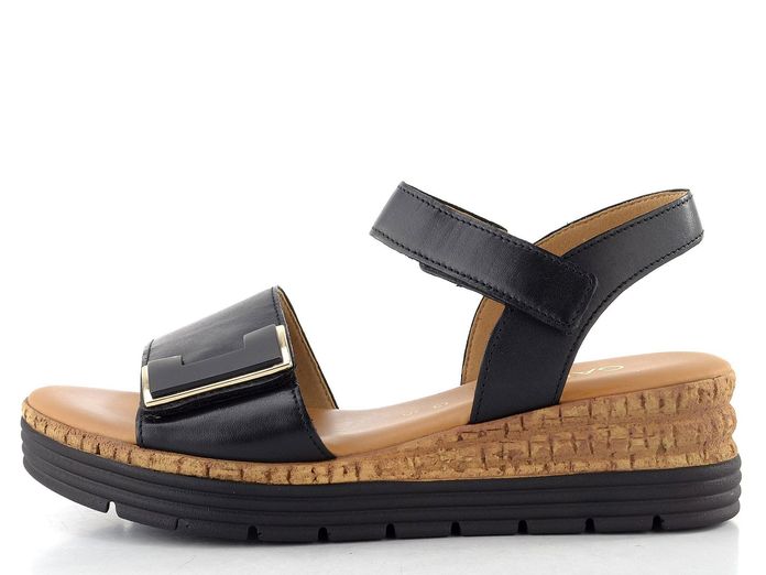 Gabor sandály na klínu schwarz 82.700.57