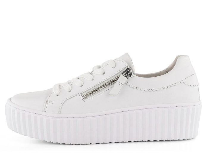 Gabor hladké sneakers na platformě bílé 83.200.21