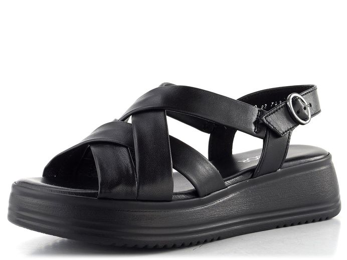 Gabor sandály na platformě černé 82.743.57