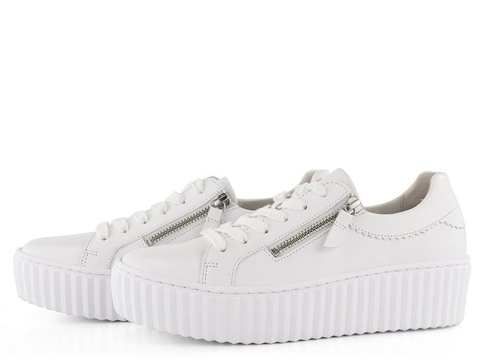 Gabor hladké sneakers na platformě bílé 83.200.21