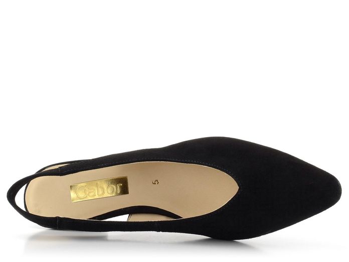 Gabor lodičky semišové černé s volnou patou 61.530.17