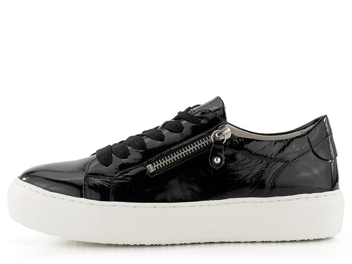 Gabor lakované sneakers na platformě černé 83.324.97