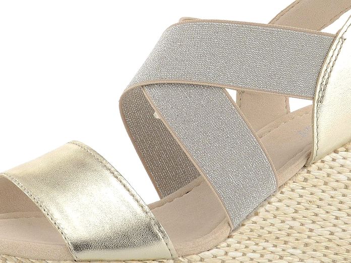 Gabor sandály na klínu Luxor light gold 45.799.22