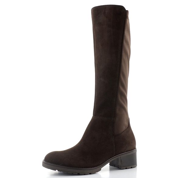 Gabor kozačky na podpatku vel. M-Stretch mocca/brown 8011.03.003
