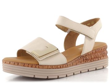 Gabor sandály na klínu creme 82.700.52