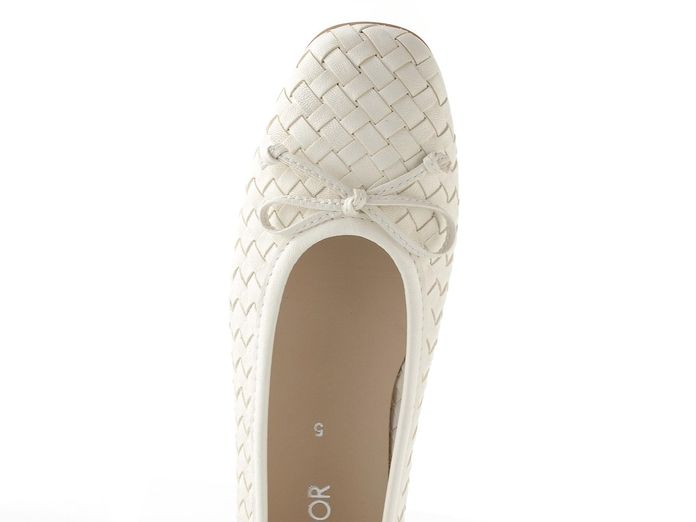 Gabor proplétané kožené baleríny latte 84.145.20