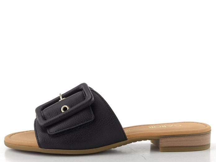 Gabor luxusní nízké pantofle se sponou schwarz 82.791.57