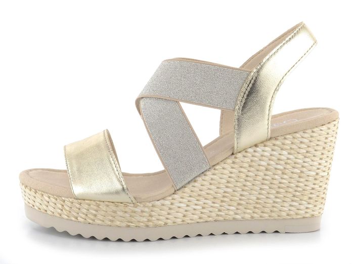 Gabor sandály na klínu Luxor light gold 45.799.22