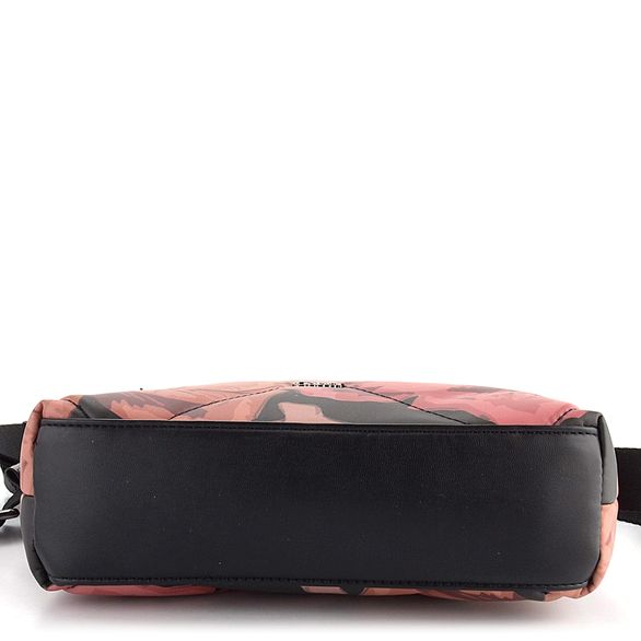 Gabor prošívaná crossbody kabelka Natali Flower Black 9368-114