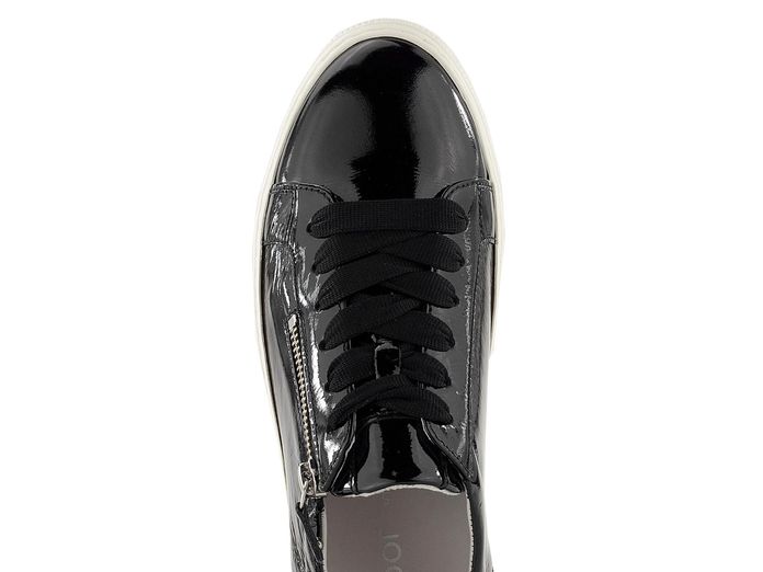 Gabor lakované sneakers na platformě černé 83.324.97