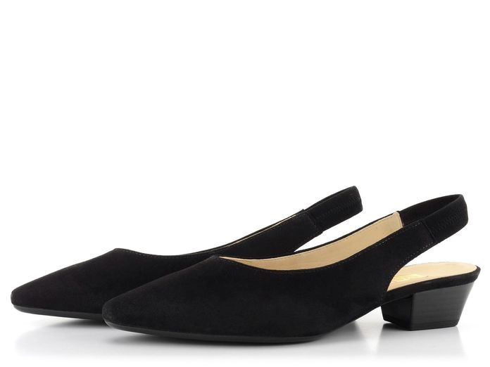 Gabor lodičky semišové černé s volnou patou 61.530.17