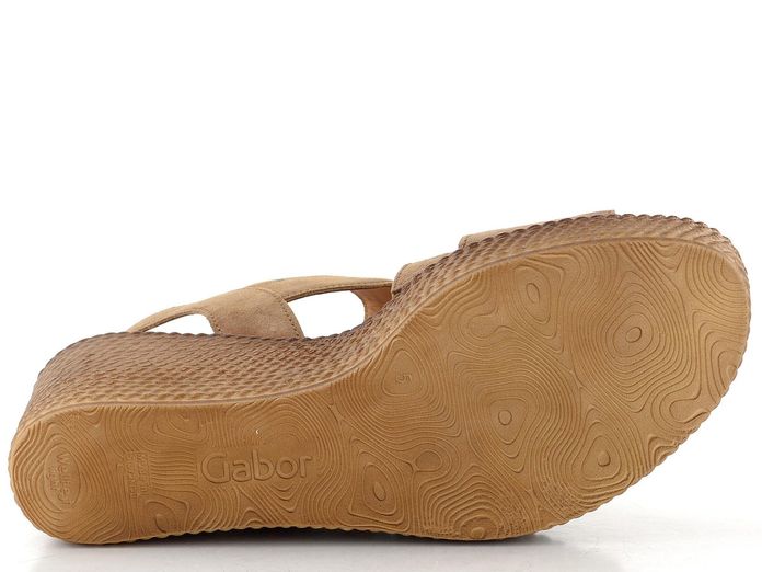 Gabor sandály na klínu peanut 84.771.14