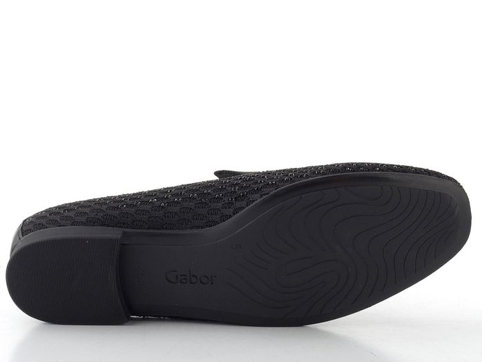 Gabor třpytivé mokasíny schwarz 85.216.47