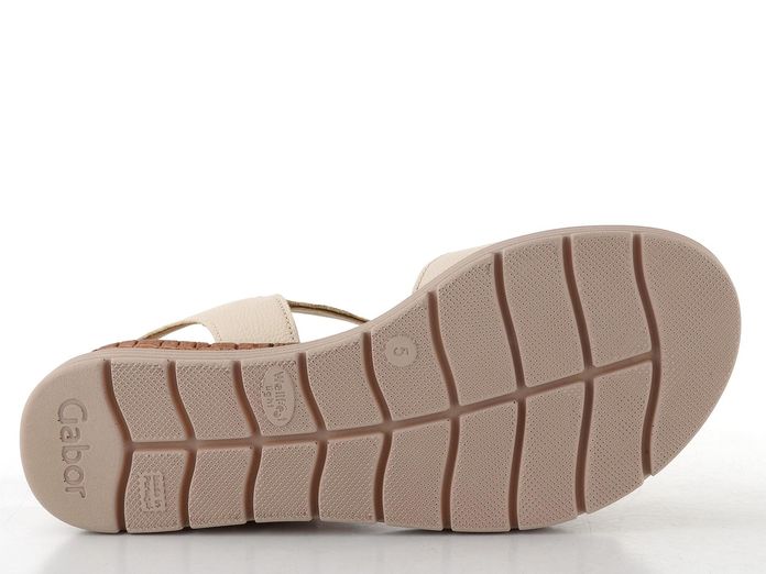 Gabor sandály na klínu creme 82.700.52