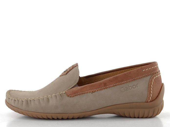Gabor mokasíny s ozdobným šitím corda/new whisky 86.090.43