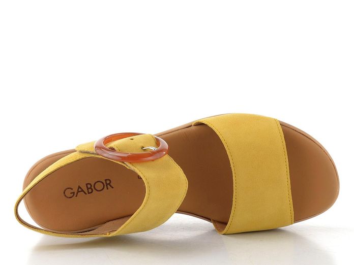 Gabor semišové sandály na platformě dark sole 84.550.13