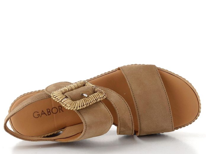 Gabor sandály na klínu peanut 84.771.14