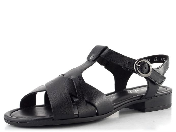 Gabor sandály na nízkém podpatku schwarz 82.794.57