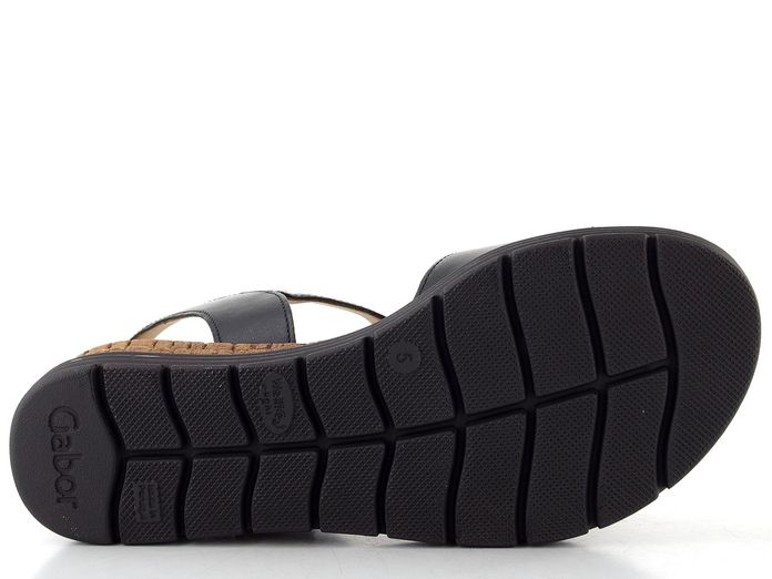 Gabor sandály na klínu schwarz 82.700.57