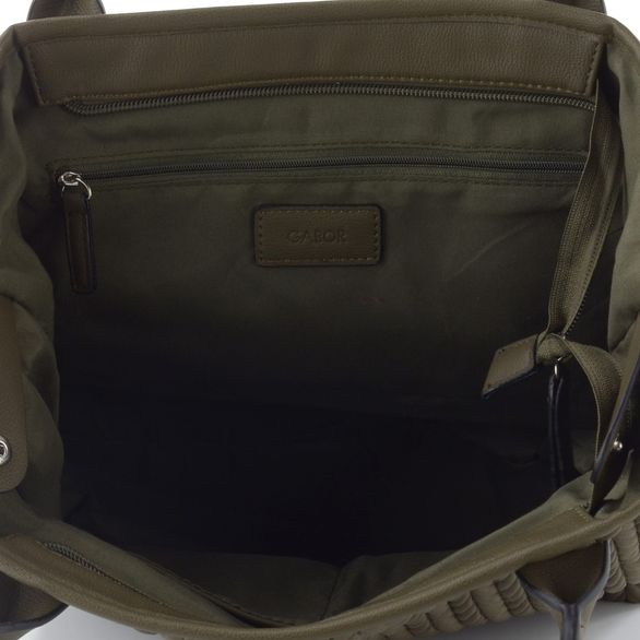 Gabor nylonová shopper kabelka Granada Quilt khaki 012888