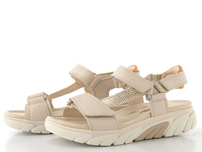 Gabor kožené sandály creme/plto/apricot 86.833.54