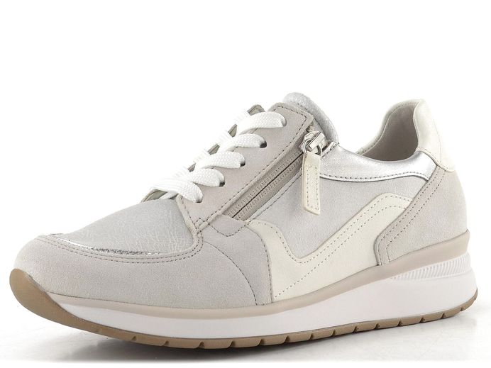Gabor široké tenisky se zipem bianco/white/silber 86.307.60