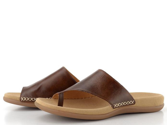 Gabor hnědé pantofle žabky Peanut 03.700.24