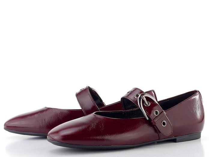 Gabor baleríny s nártovým páskem bordeaux 74.144.25