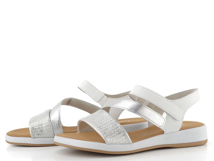 Gabor sandály na platformě silber/weiss 82.733.51