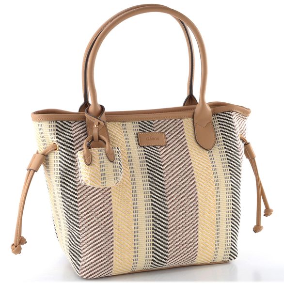 Gabor vytkávaná shopper kabelka Granada Denada mixed beige 012435