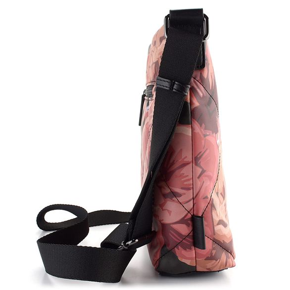 Gabor prošívaná crossbody kabelka Natali Flower Black 9368-114