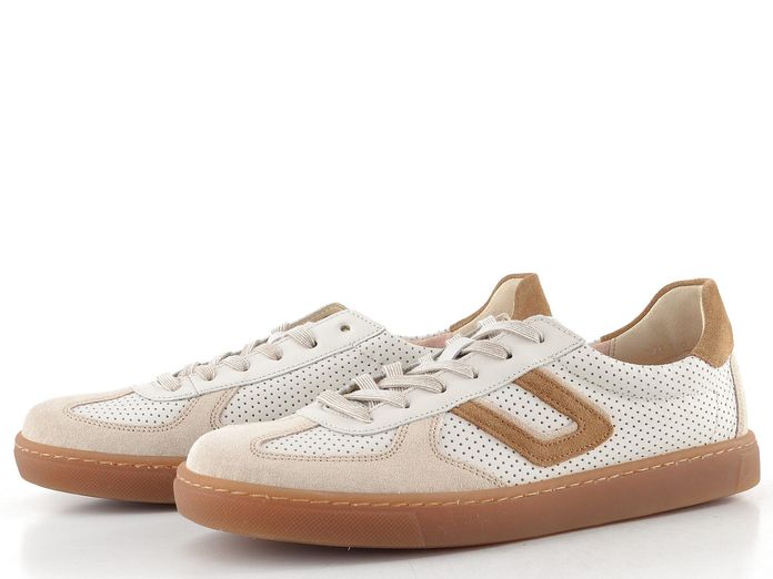 Gabor široké tenisky offwhite/walnut kombi 86.545.60