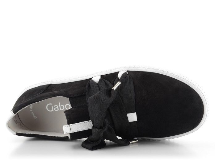 Gabor nubukové sneakers tenisky černo/bílé  63.333.17