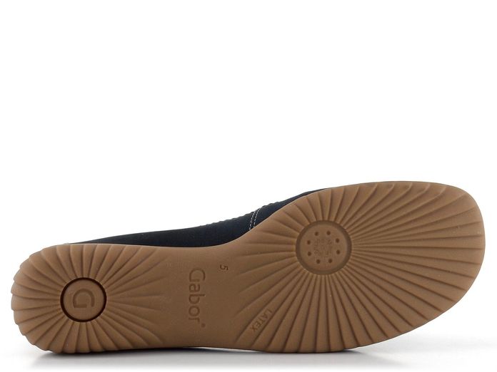 Gabor modré mokasíny s ozdobným šitím 26.090.26