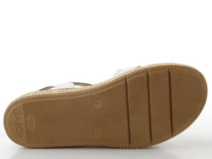 Gabor sandály na platformě světlé latte 84.563.20