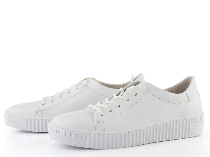 Gabor kožené bílé polobotky 83.331.21