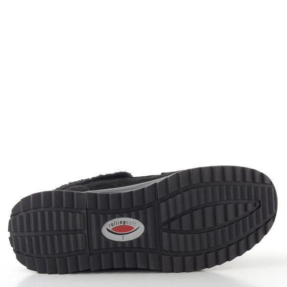 Gabor Rollingsoft šněrovací kožený kotník black 0802.02.001