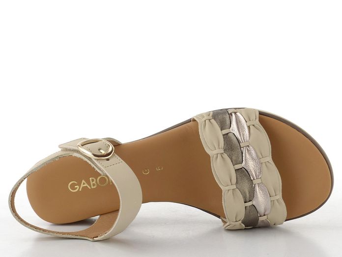 Gabor sandály na klínu beige 82.758.65