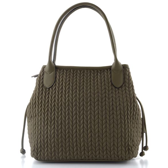 Gabor nylonová shopper kabelka Granada Quilt khaki 012888