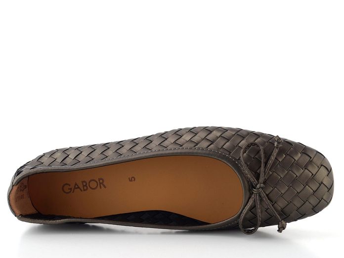 Gabor proplétané metalické baleríny smog 84.145.68