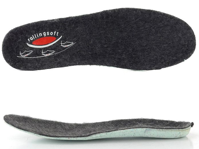 Gabor Rollingsoft šněrovací kožený kotník black 0802.02.001