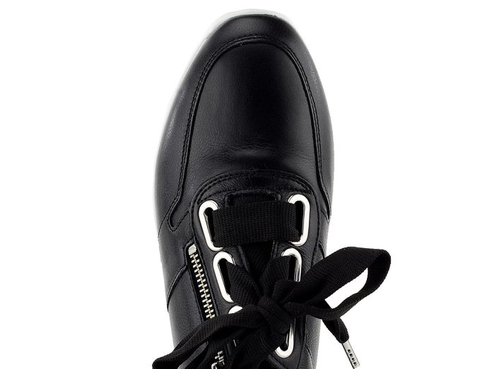 Gabor černé sneakers polobotky se širokými tkanicemi 43.412.27