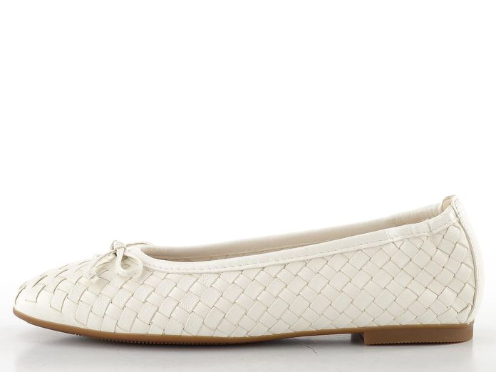 Gabor proplétané kožené baleríny latte 84.145.20