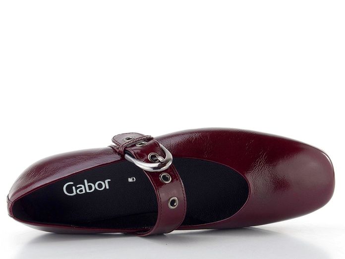 Gabor baleríny s nártovým páskem bordeaux 74.144.25
