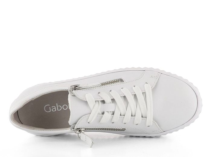 Gabor hladké sneakers na platformě bílé 83.200.21