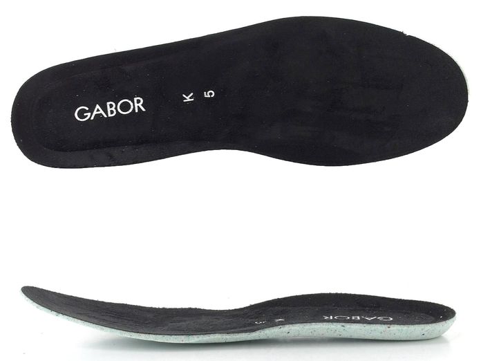 Gabor extra široký semišový kotník se zipem černý 8025.05.001