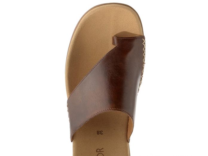 Gabor hnědé pantofle žabky Peanut 03.700.24